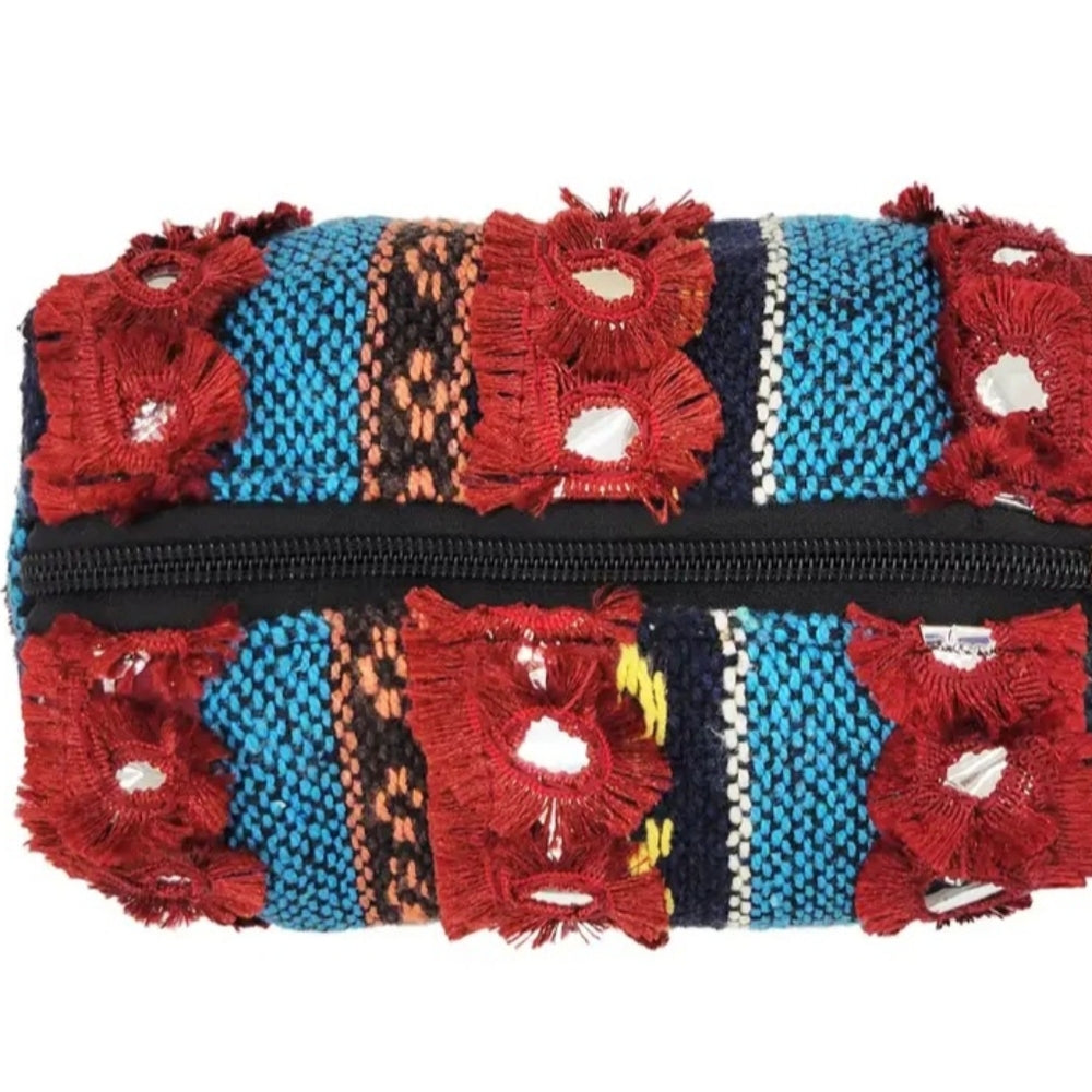 Colorful Woven Women's Bag/cosmetic Bag