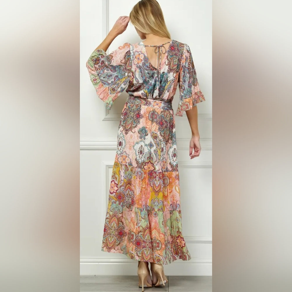 Floral Multicolor Maxi Dress