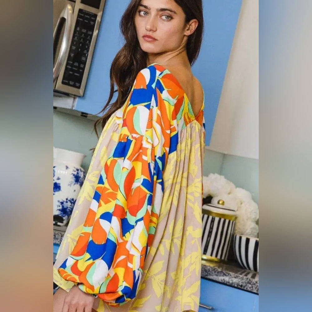 Vibrant Multicolor Women's Top