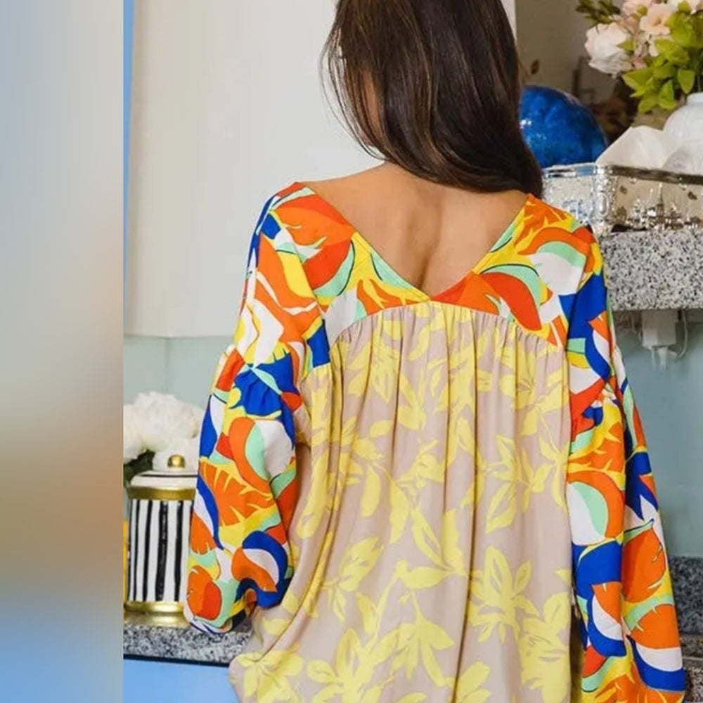 Vibrant Multicolor Women's Top