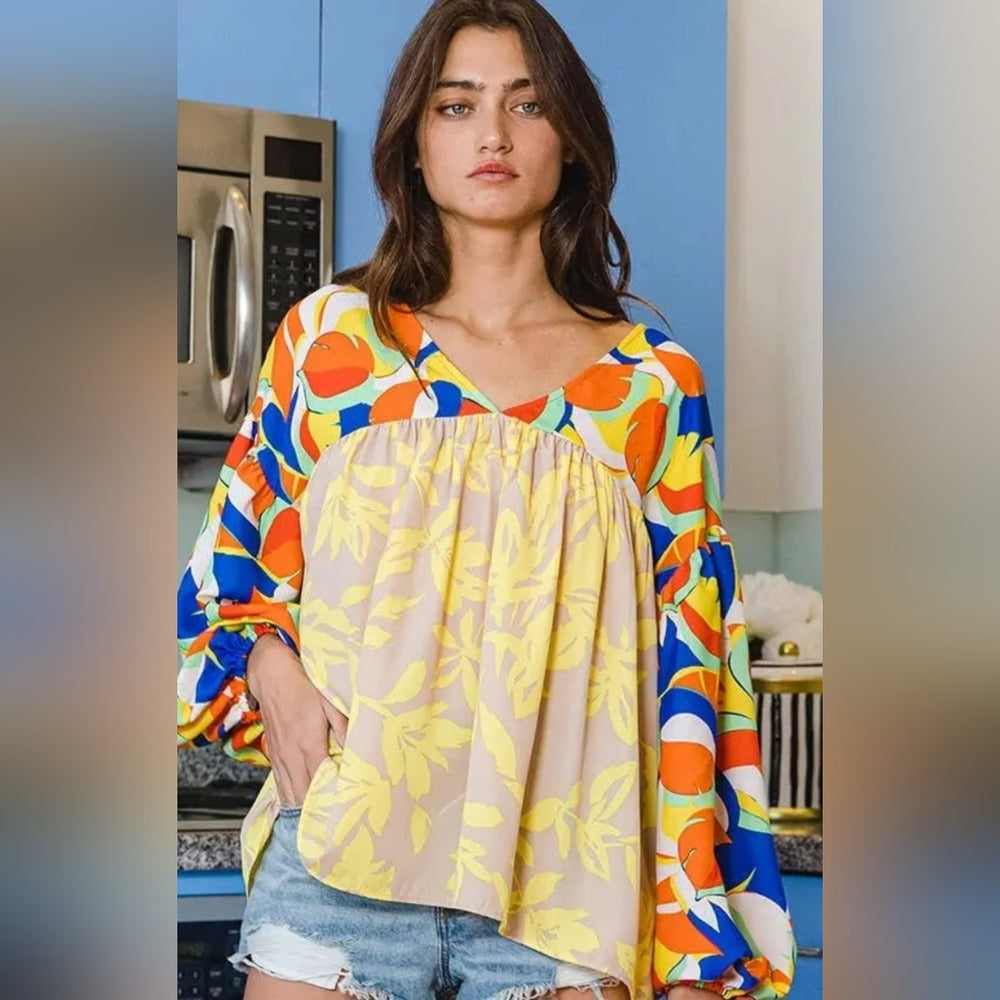 Vibrant Multicolor Women's Top