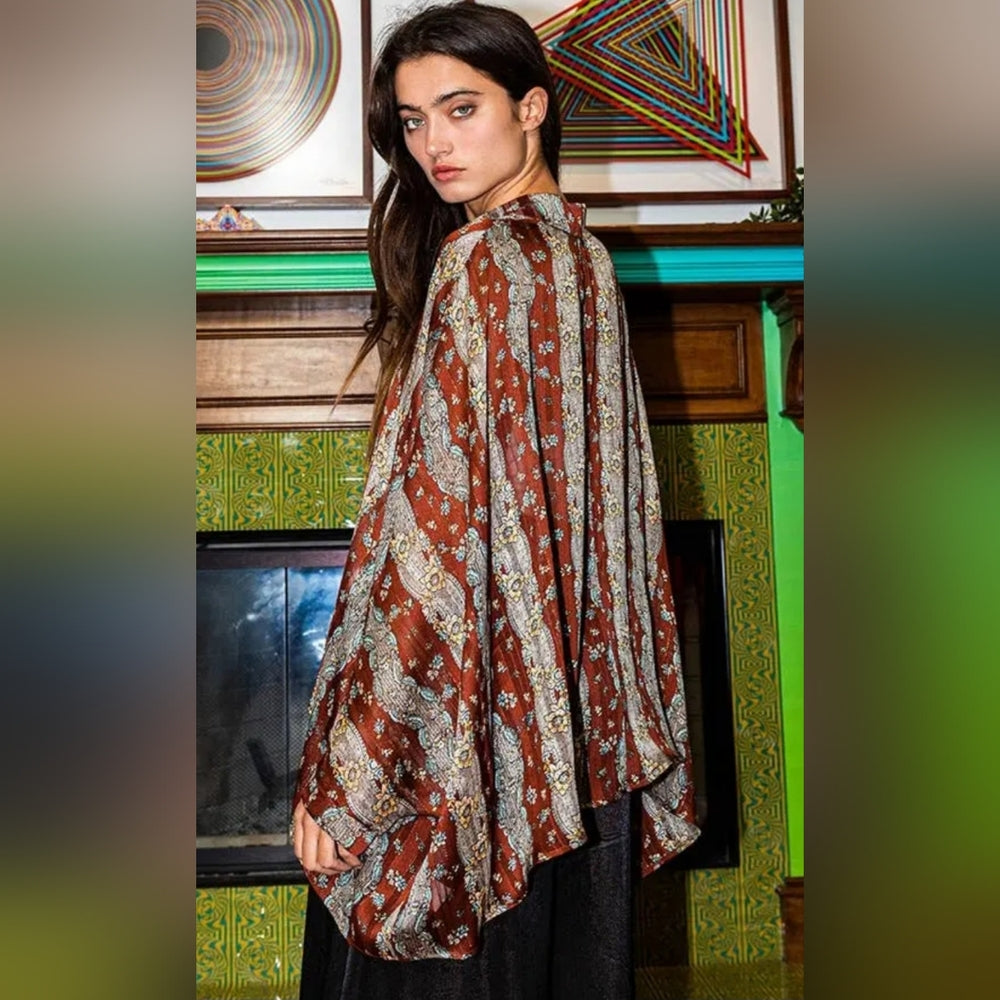 Bohemian Brown Women's Top