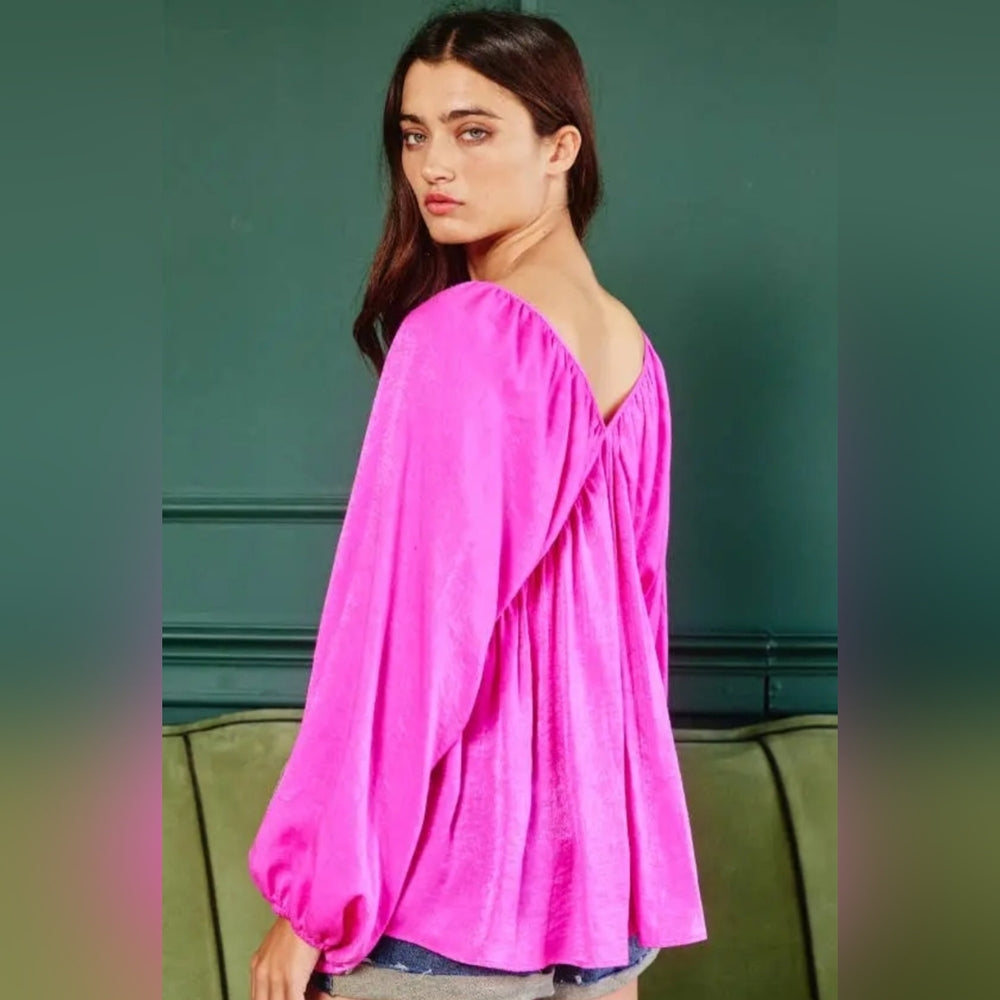 Vibrant Pink Women's Top