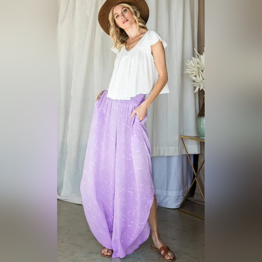 Lavender Wideleg Pants