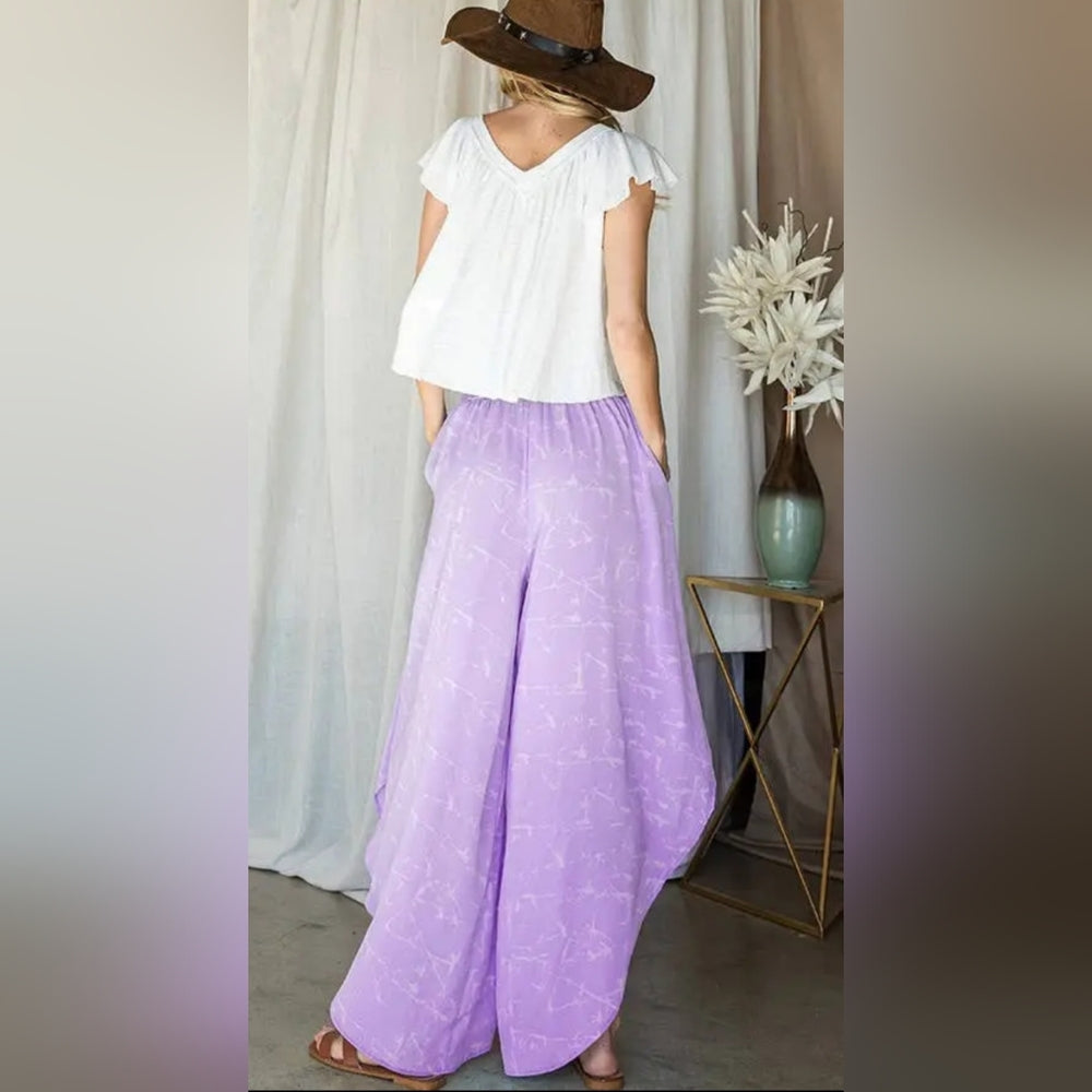 Lavender Wideleg Pants