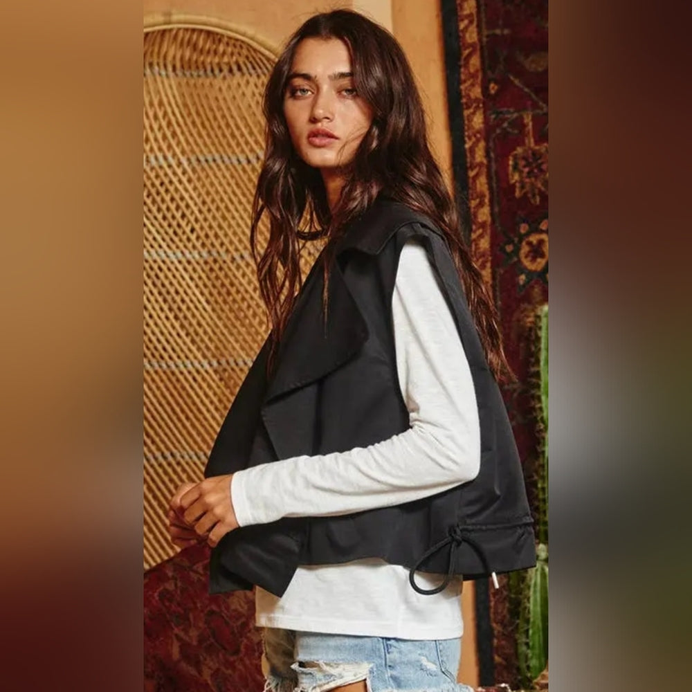 Black Sleeveless Vest
