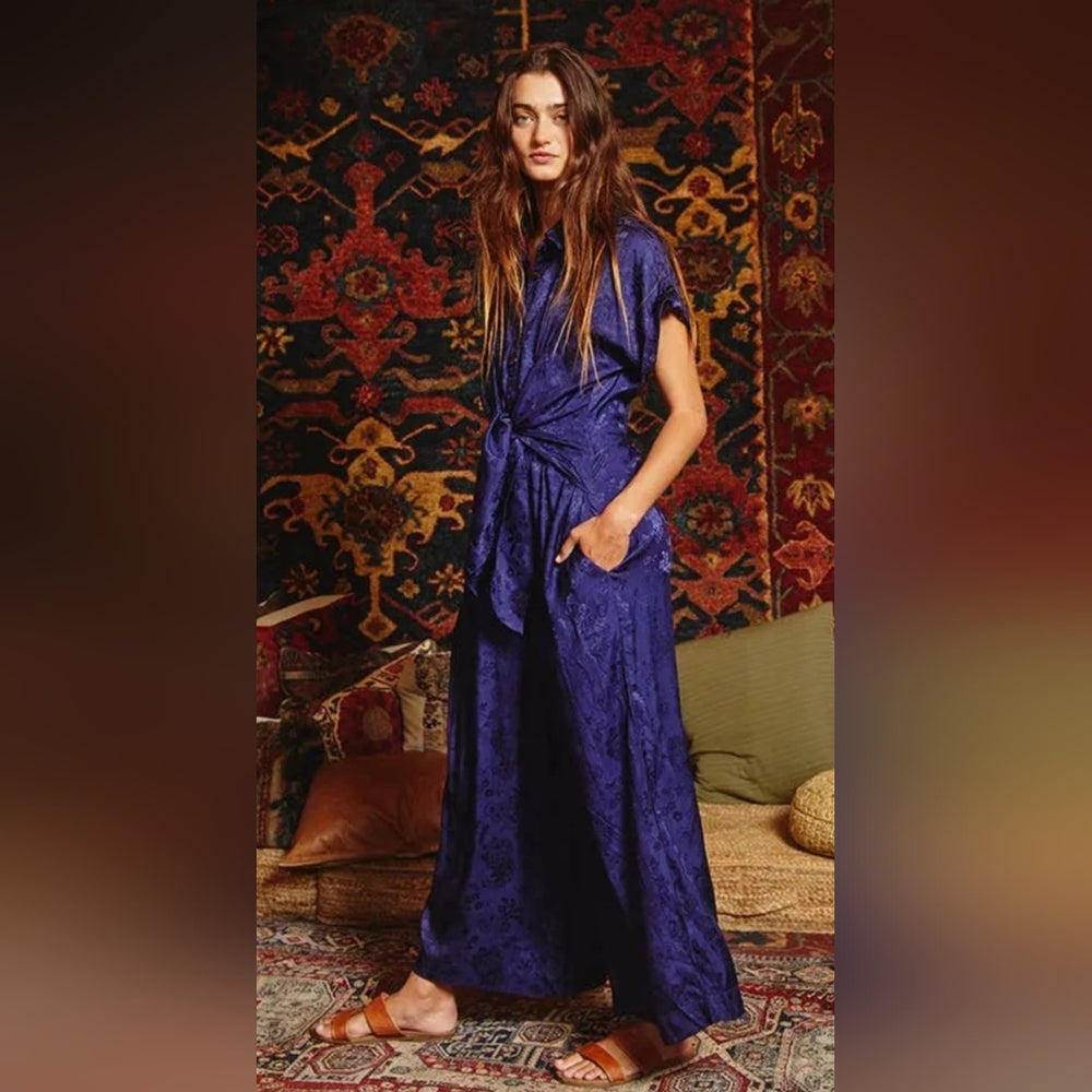 Elegant Blue Jumpsuit