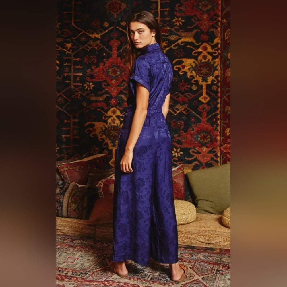 Elegant Blue Jumpsuit