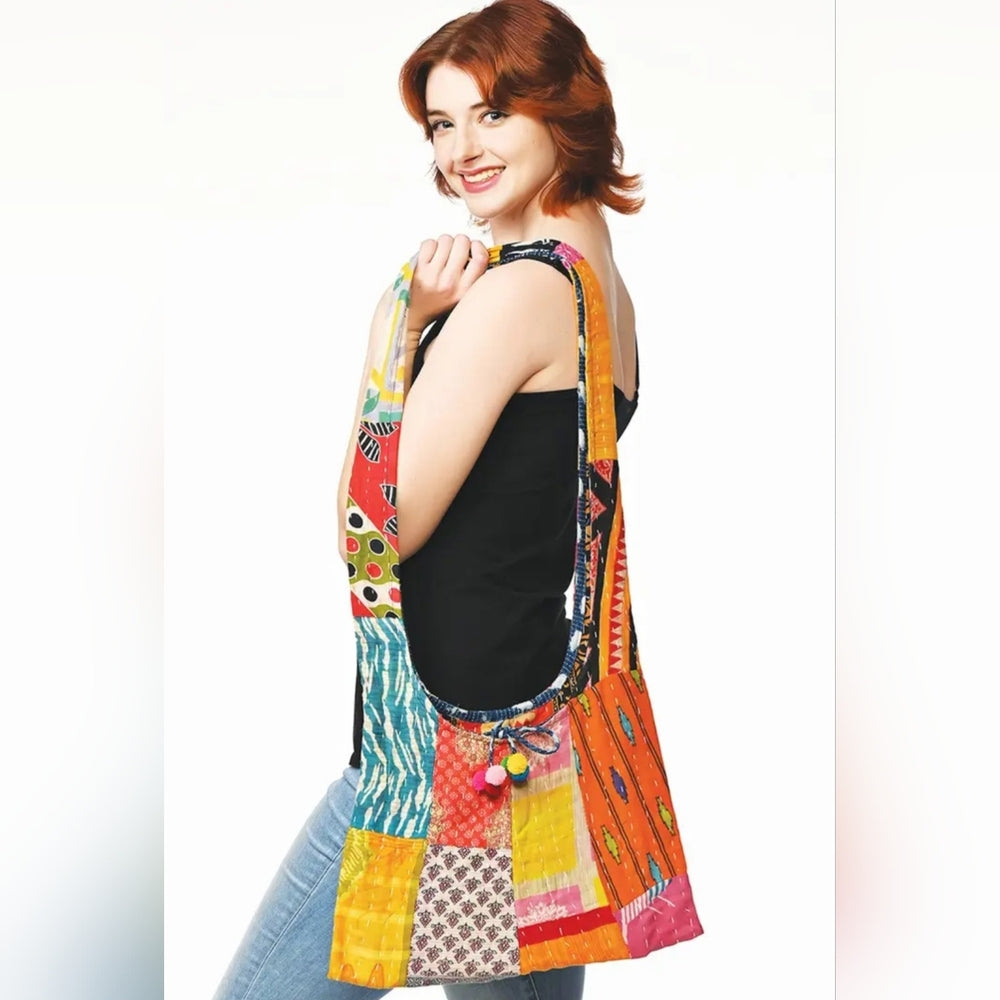 Colorful Patchwork Shoulder Bag