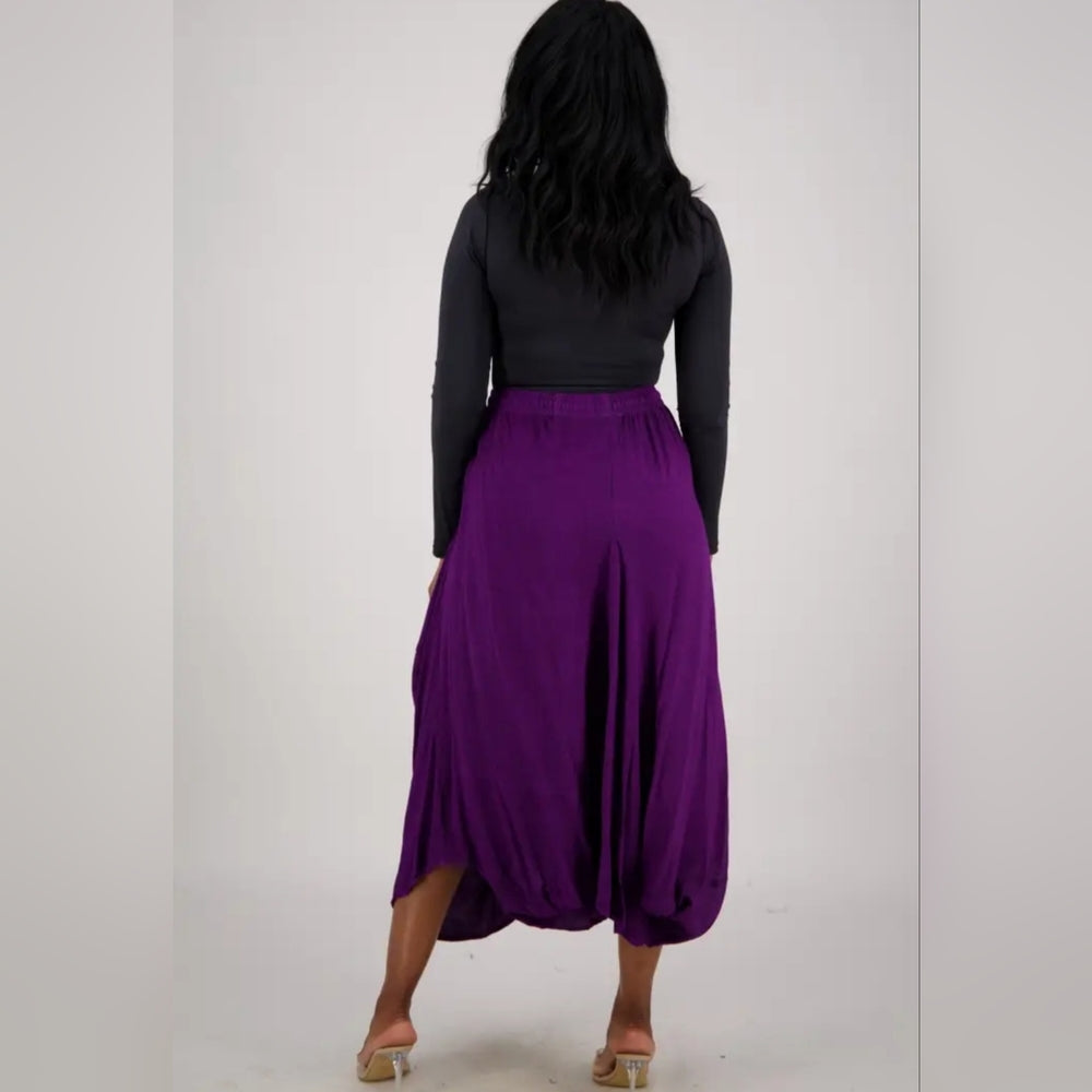 Chic Purple Maxi Skirt