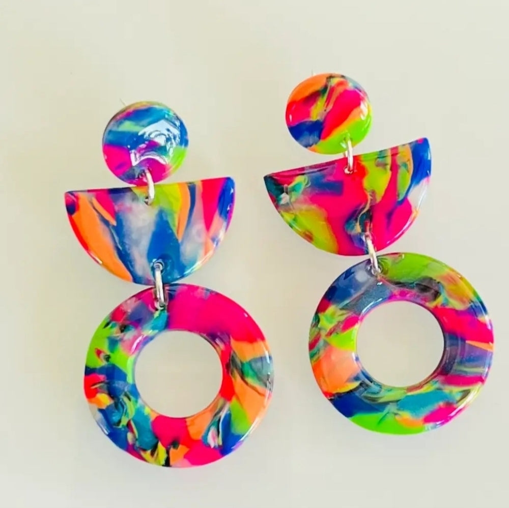Colorful Statement Earrings