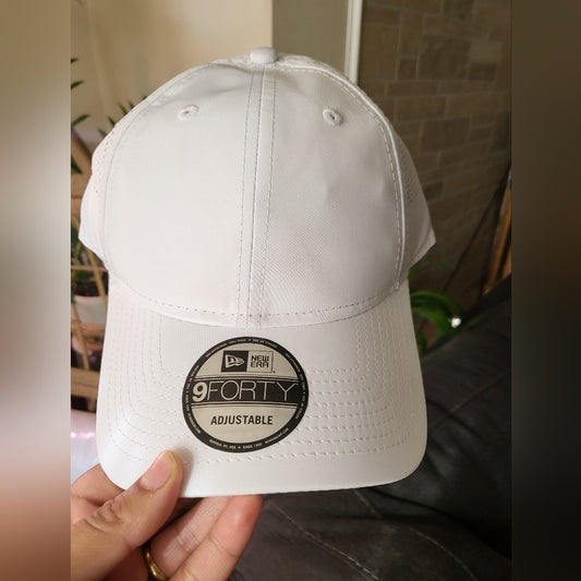 White New Era snapback hat
