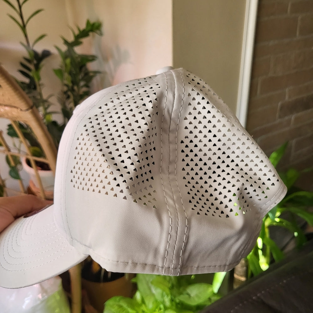 White New Era snapback hat