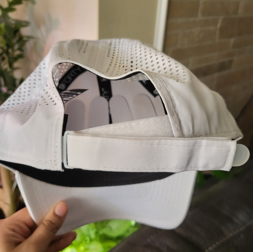 White New Era snapback hat