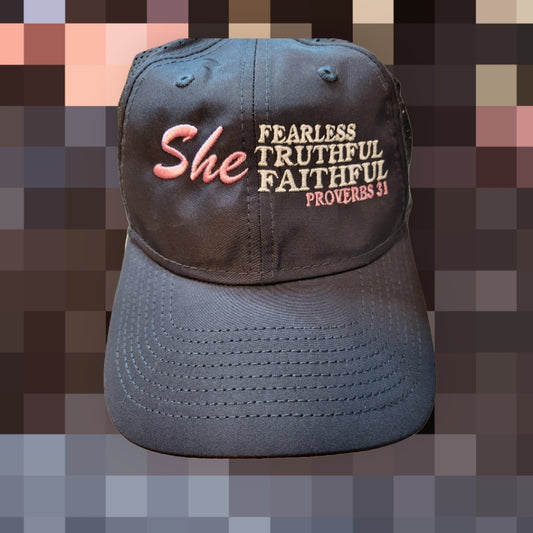 Custom made "She is a Proverbs31" hat