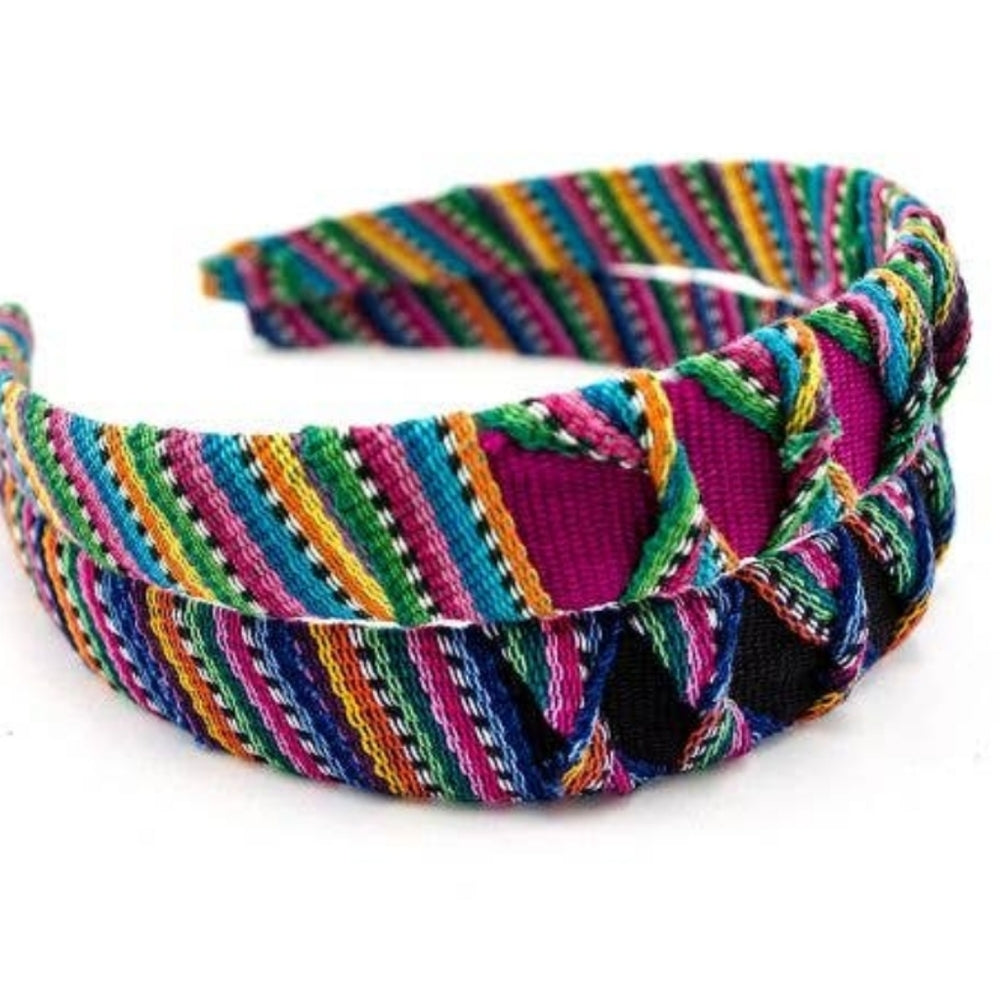 Handmade Guatamalan headband Pink