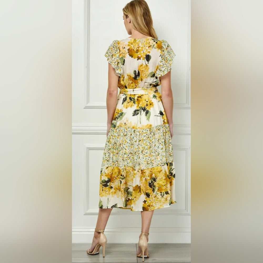 Floral Yellow Dress