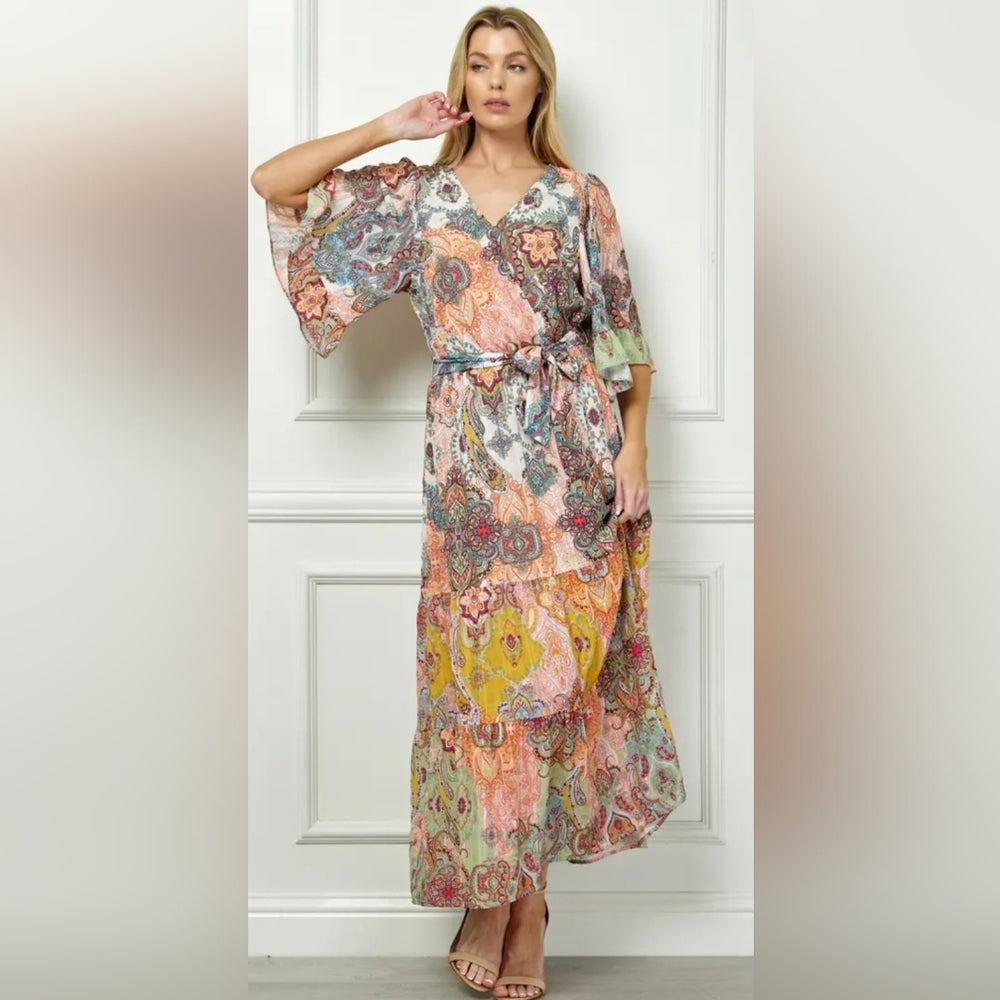 Floral Multicolor Maxi Dress