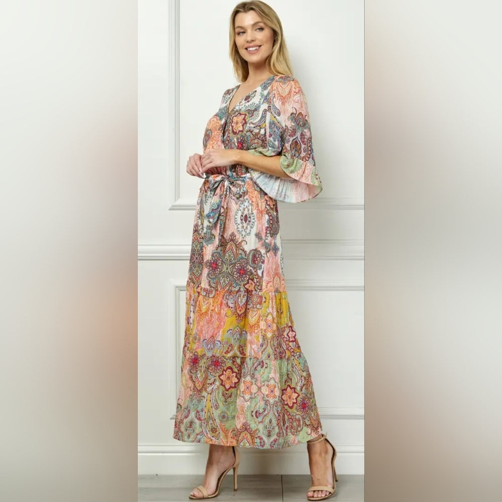 Floral Multicolor Maxi Dress