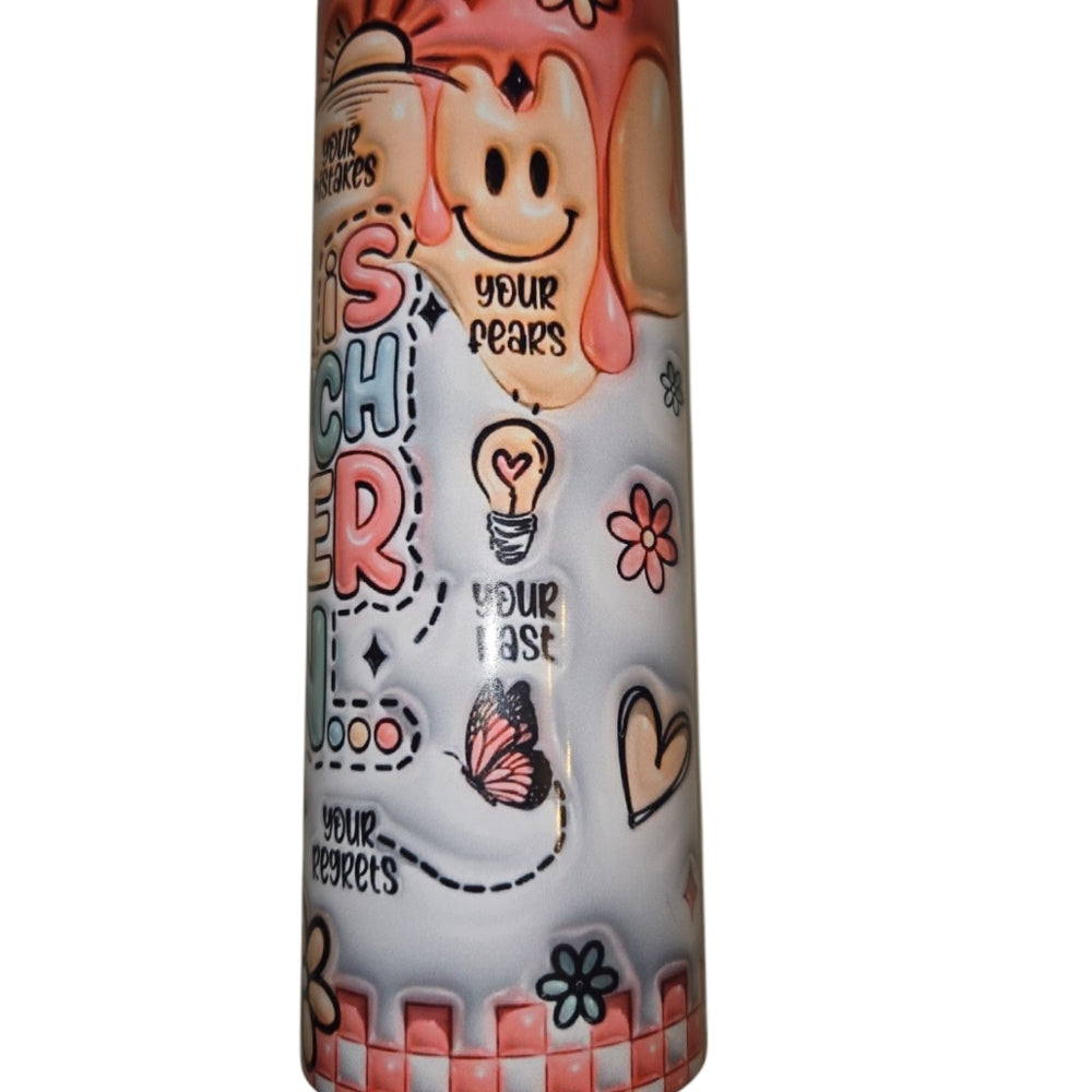 Colorful Inspirational Custom "God Is Bigger" Tumbler