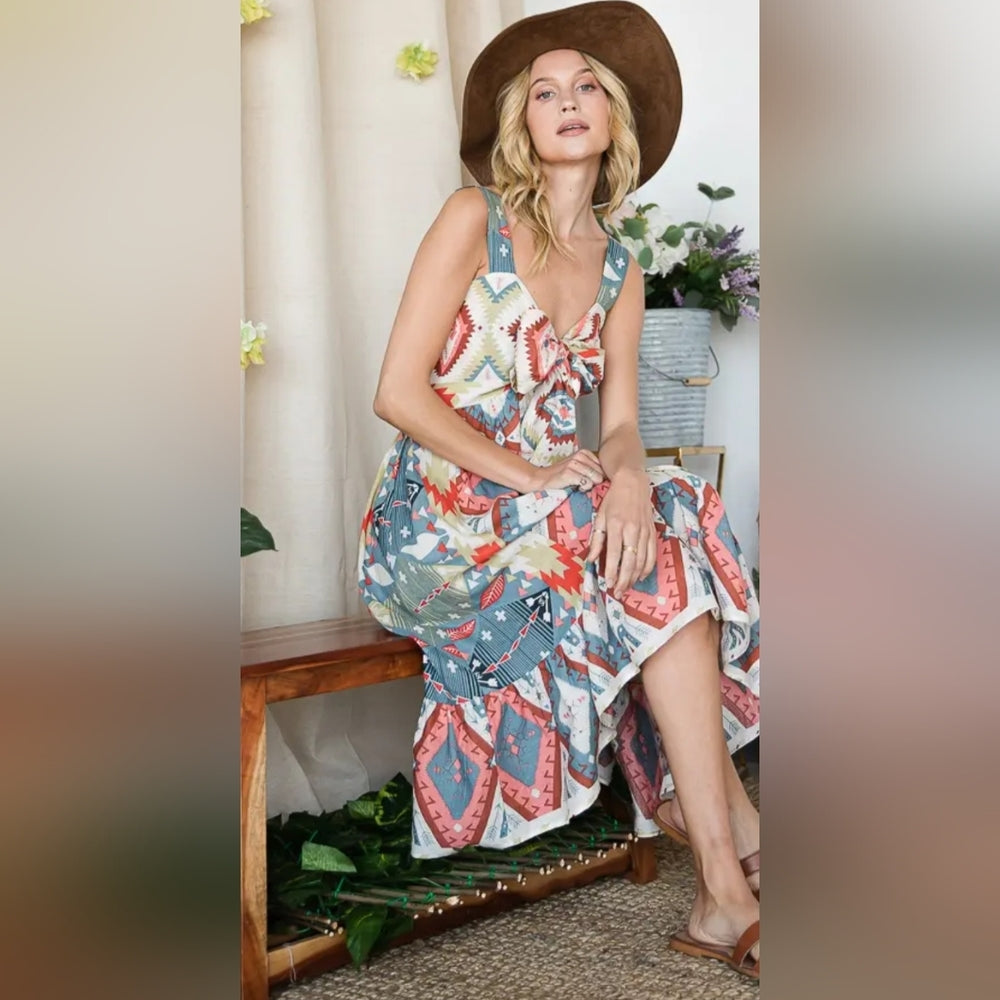 Bohemian Multicolor Maxi Dress