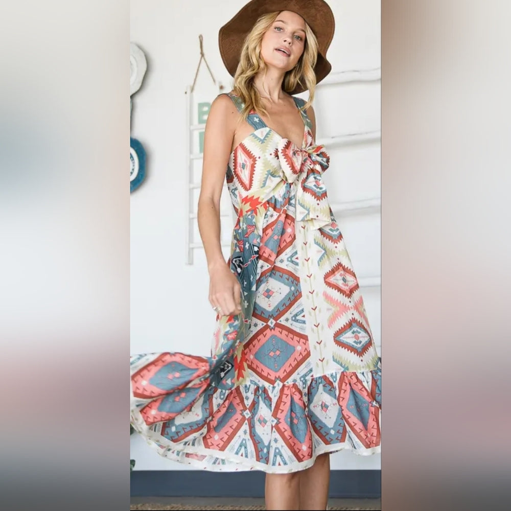 Bohemian Multicolor Maxi Dress