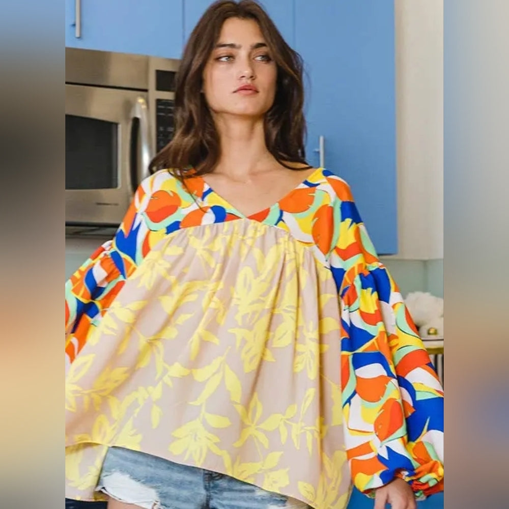 Vibrant Multicolor Women's Top