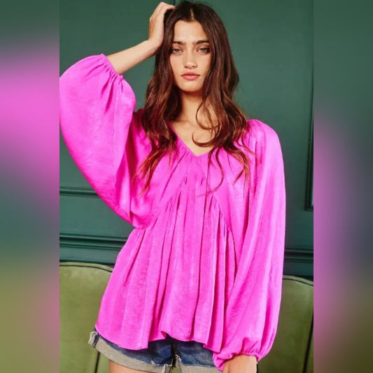 Vibrant Pink Women's Top