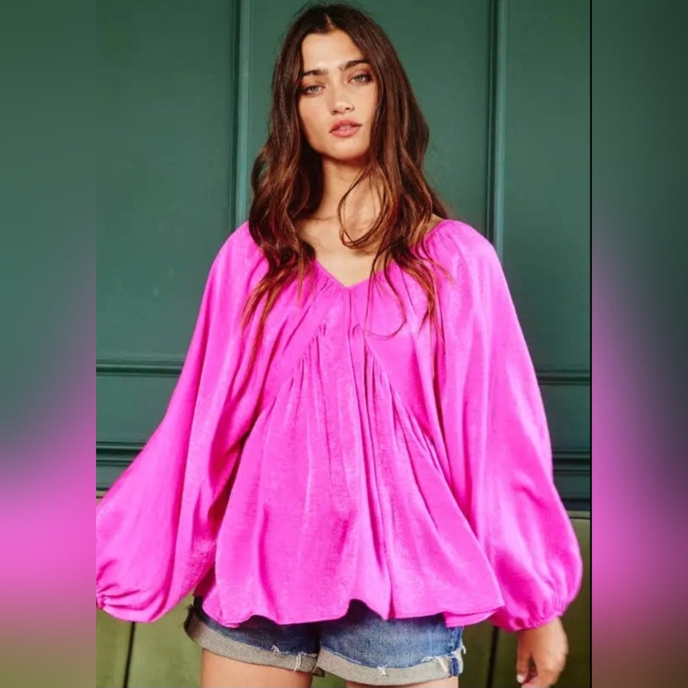 Vibrant Pink Women's Top