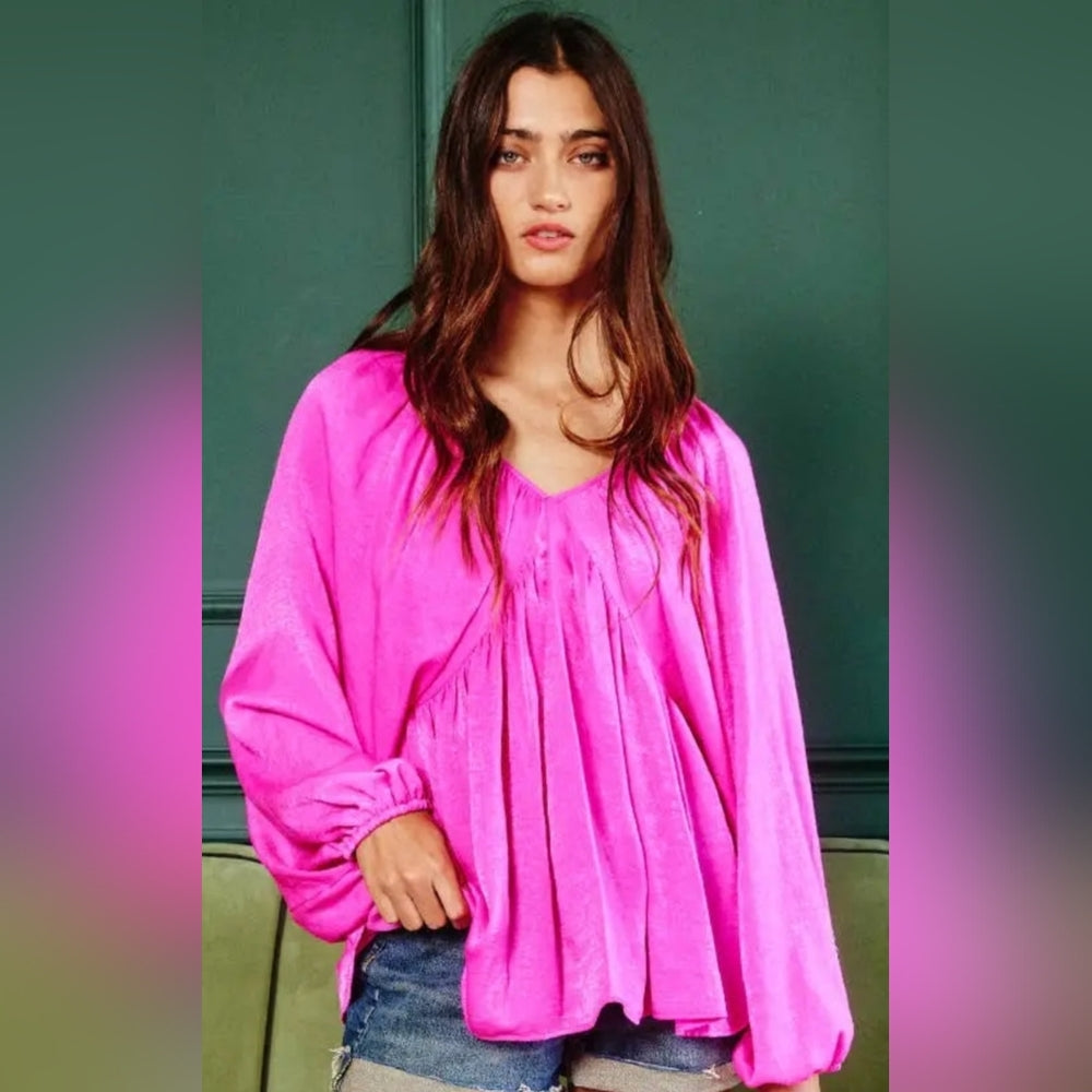 Vibrant Pink Women's Top