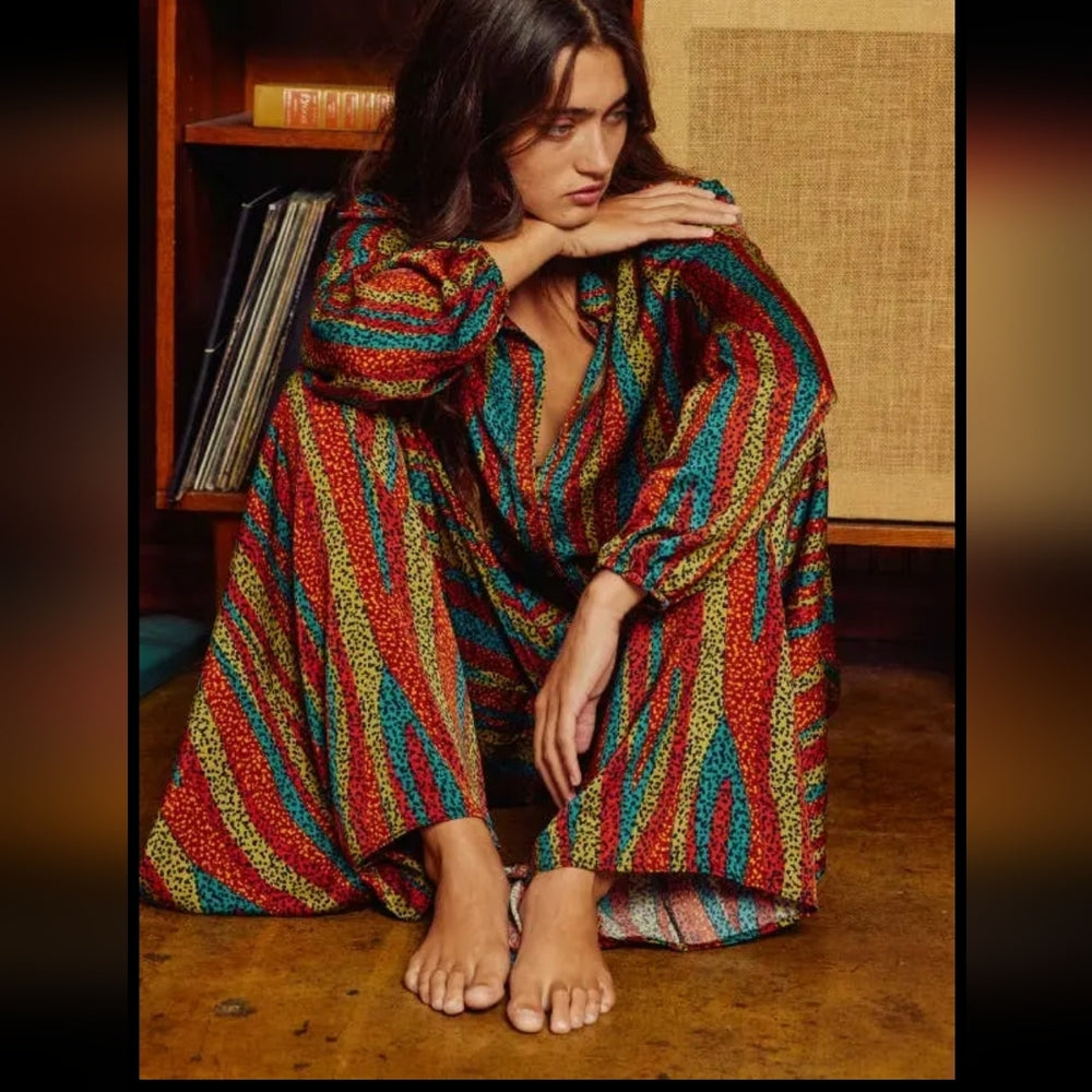 Multicolor Striped Women's Top
