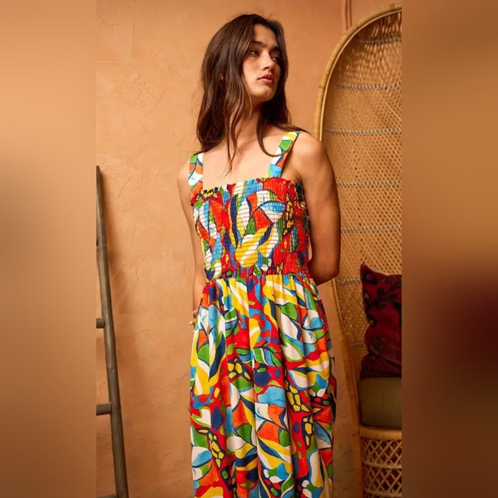 Colorful Flowy Jumpsuit