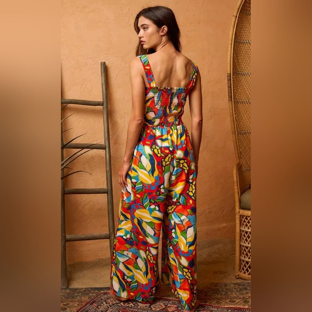 Colorful Flowy Jumpsuit