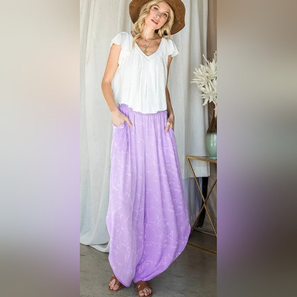 Lavender Wideleg Pants