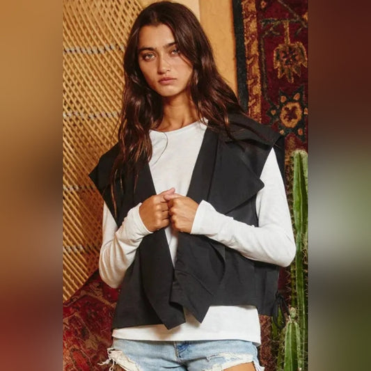Black Sleeveless Vest