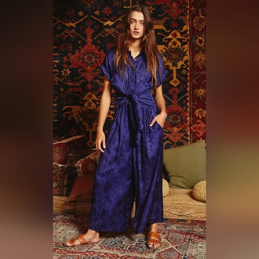 Elegant Blue Jumpsuit