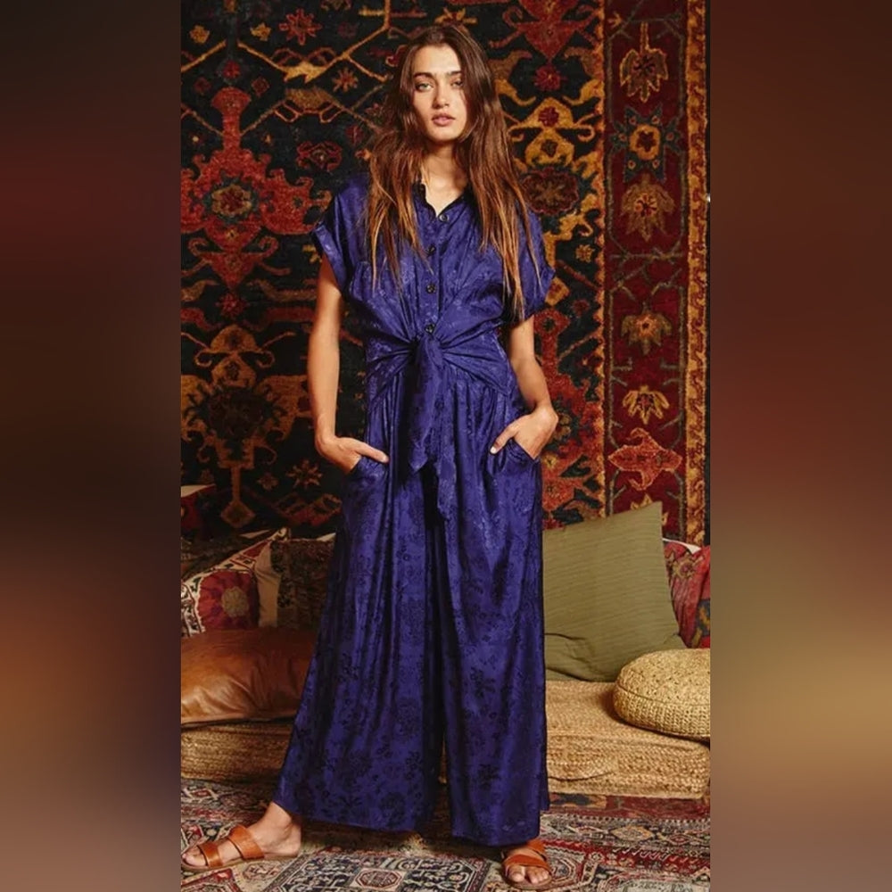 Elegant Blue Jumpsuit