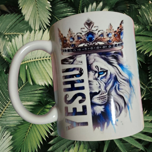 Custom "Yeshua," Hamashiach Is King Mug 11oz