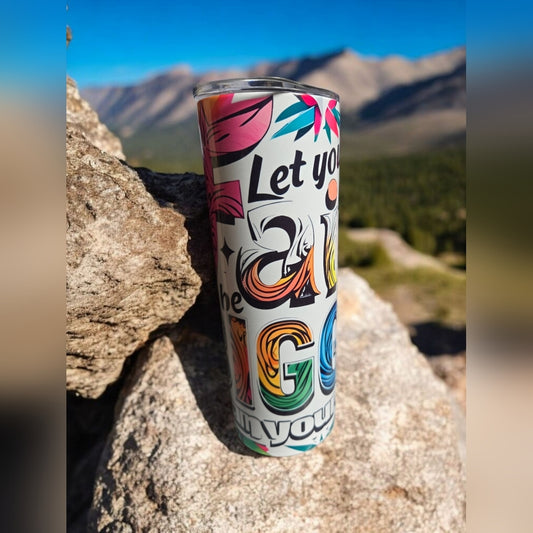 Custom LET YOUR FAITH BE BIGGER THAN YOUR FEARS Colorful Stainless Steel Tumbler