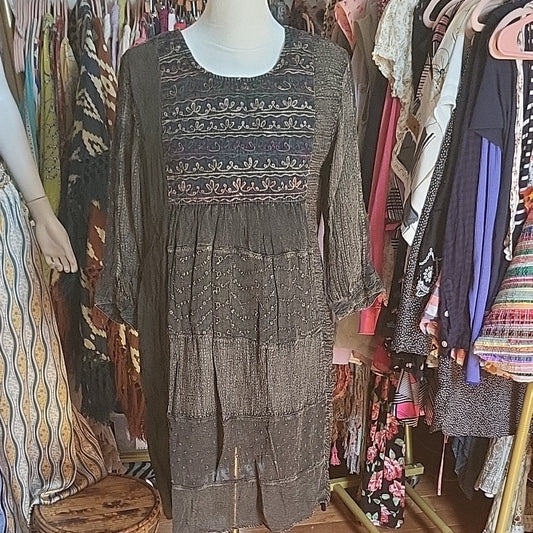 Bohemian Embroidered Dress