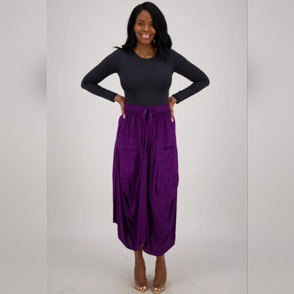 Chic Purple Maxi Skirt