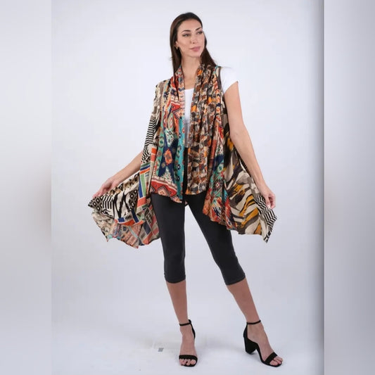 Sacred Threads Colorful Geometric Tunic