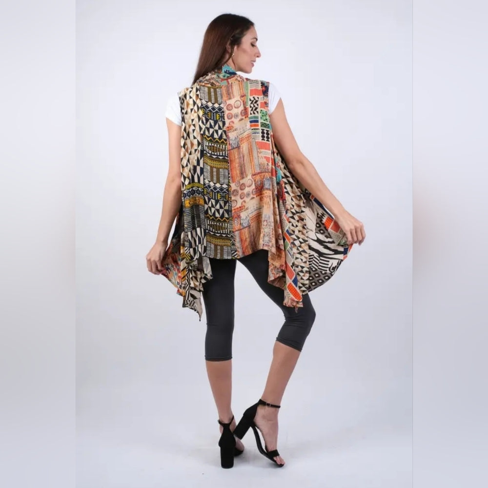 Sacred Threads Colorful Geometric Tunic