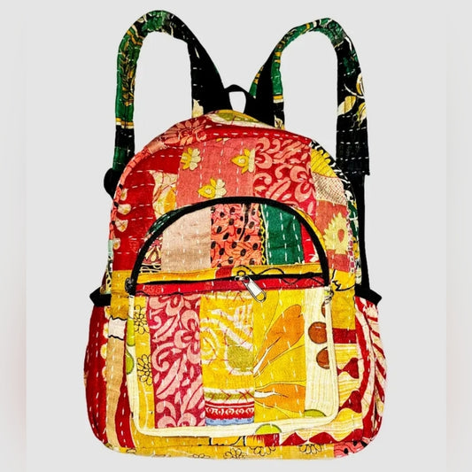 Colorful Patchwork Backpack