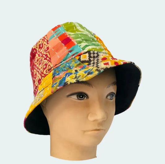 Colorful Patchwork Bucket Hat