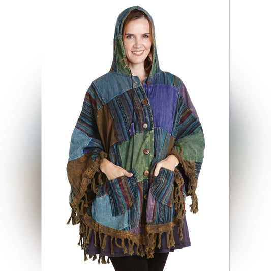 Multicolor Hooded Women's Sweater