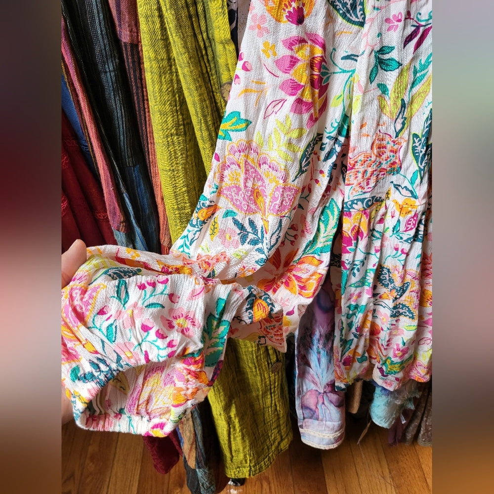 Old Navy Multicolor Floral Blouse