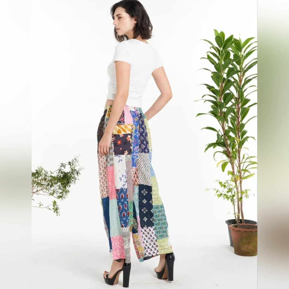 Colorful Patchwork Women's Pants
