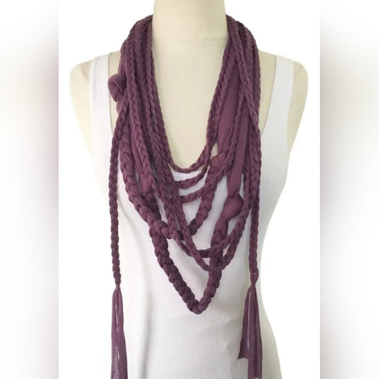 Braided Purple Necklace