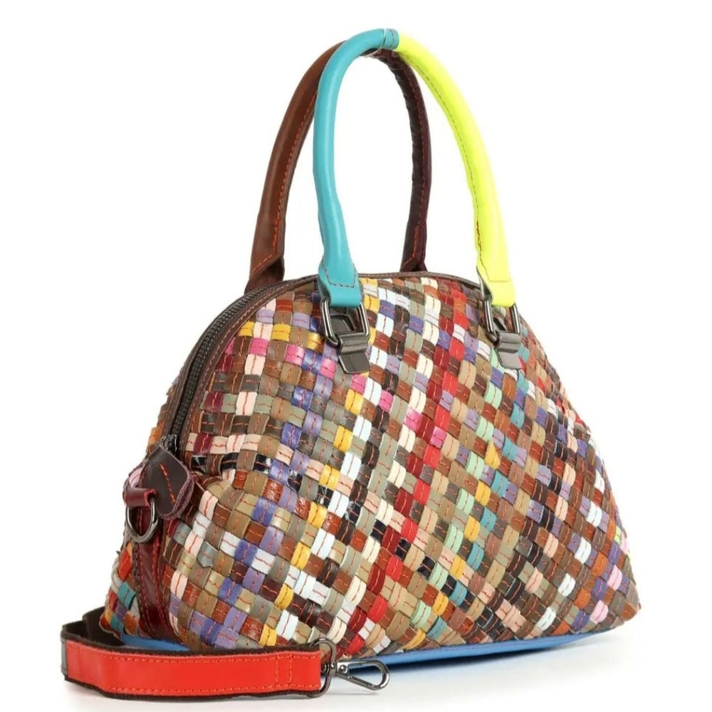 Colorful Woven Women's Handbag
